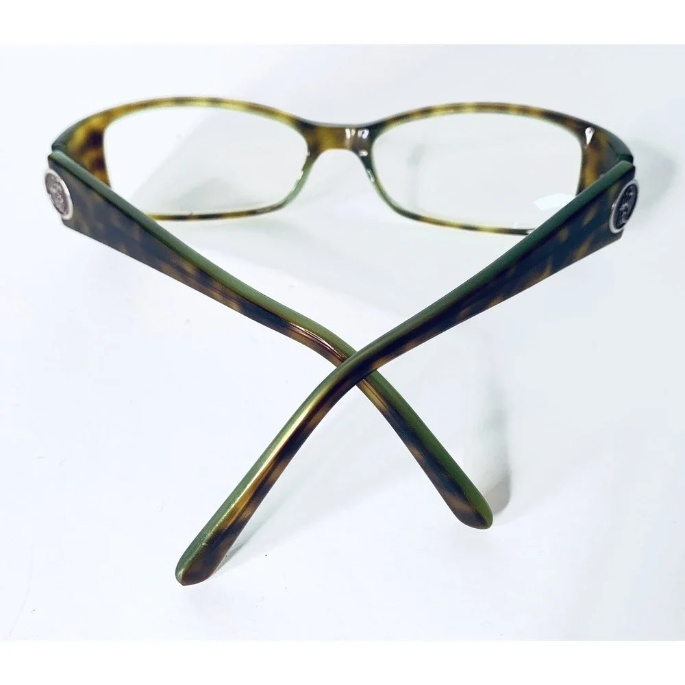 Kate Spade Green Brown Tortoise Glasses Thick Temples Italy 51 16 130 Cadance